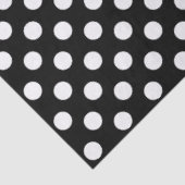 Classic Black & White Large Polka Dots Tissuepapier (Detail)