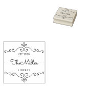 Classic  Bloeiende Familie Bookplate Rubberstempel (Gestempeld)