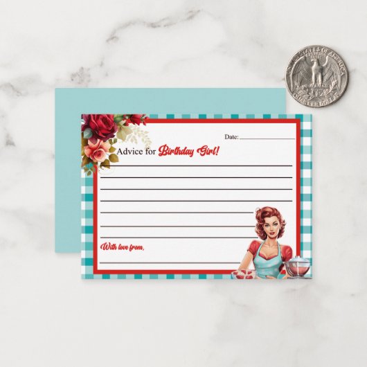 Classic Blue Anniversaire Conseils pour la carte B (Devant/Arrière en situation)