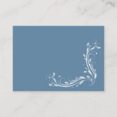 Classic Blue Baby shower Gift Registry QR-code Informatiekaartje (Achterkant)