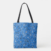 Classic Blue Bandana Paisley Draagtas (Achterkant)