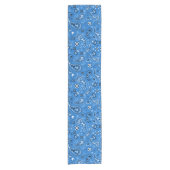 Classic Blue Bandana Paisley Korte Tafelloper (Voorkant)
