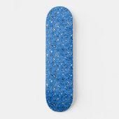 Classic Blue Bandana Paisley Skateboard (Voorkant)