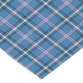 Classic Blue Black White Plaid Table Runner Korte Tafelloper (Hoek)