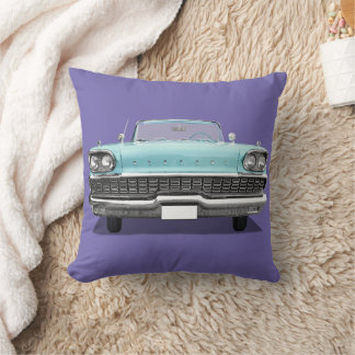CLASSIC BLUE CAR THROW PILLOW KUSSEN