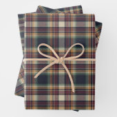 Classic Blue Dark Green Red Plaid Pattern Holiday Inpakpapier Vel (In situ)