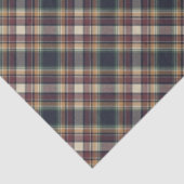 Classic Blue Dark Green Red Plaid Pattern Holiday Tissuepapier (Detail)