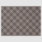 Classic Blue Dark Green Red Plaid Pattern Holiday Tissuepapier (Voorkant)