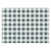 Classic Blue Farmhouse Gingham Style Tafelkleed (Voorkant (Horizontaal))