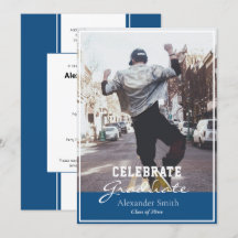 Classic Blue Modern Trendy Afstuderen