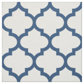 Classic Blue Moroccan Trellis Pattern Fabric Stof (Swatch)