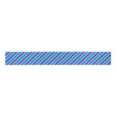 Classic Blue Paars Pajama Stripes Patroon Grosgrain Lint (Voorkant)