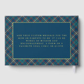 Classic Blue Plaid Polo Equestrian Baby Shower (Verso)