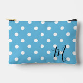 Classic Blue Polka Dots Pattern Makeup or Etui (Voorkant)