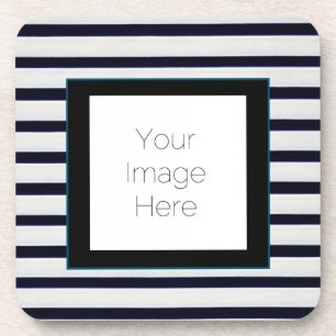 "Classic Blue Striped Onderzetter – aangepaste Gif