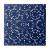  Classic Blue & White Mediterranean Azulejo Tegeltje (Voorkant)
