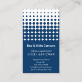 Classic Blue & White Thank You Punch Klantenkaartje (Achterkant)