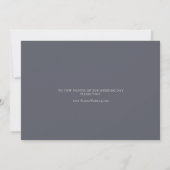 Classic Blue Wild Elopement Faire-part (Dos)