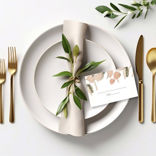 Classic Blush Eucalyptus Glitter Weddenschap