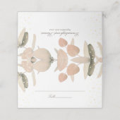 Classic Blush Eucalyptus Glitter Weddenschap (Buitenkant ongevouwen)