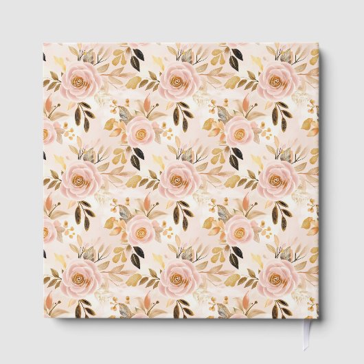 Classic Blush Gold Boho Mariage Boho Signer livre  (Verso)