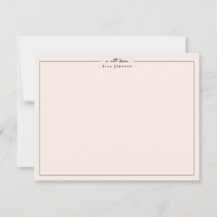 Classic Blush Pink Professional Bedankkaart