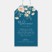 Classic Boho Blush Wildflower Wedding Welkom Cadeaulabel (Voorkant)