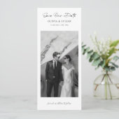 Classic Bookmark Photo Save the Date (Debout devant)