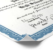 Classic Border High School Diploma Templat Replica Poster (Hoek)