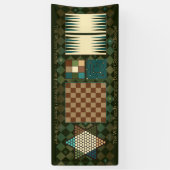 Classic bordspellen Spandoek (Verticaal)