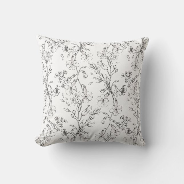 Classic Botanical Florals Wedding Gift Kussen (Voorkant)