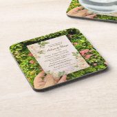 Classic Botanical Wedding Invi Bier Onderzetter (Linkerzijde)