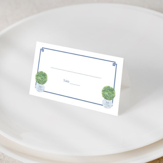 Classic Boxwood Topiary Blauw Grieks Key Mixed Eve