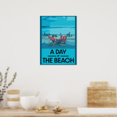 Classic British Beach Art British Sea Side Poster (Cuisine)
