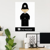 Classic British Policeman Poster (Thuiskantoor)