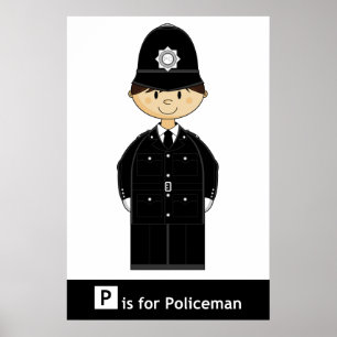 Classic British Policeman Poster