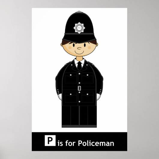 Classic British Policeman Poster (Voorkant)