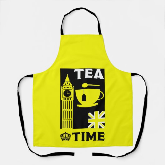 Classic British Tea Drinkers Schort (Voorkant)