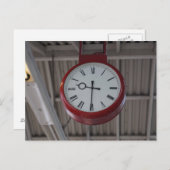 Classic British Train Station Clock Briefkaart (Voorkant / Achterkant)