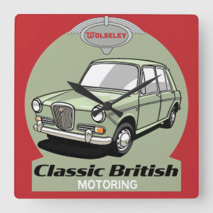 Classic British Wolseley 1300 auto Vierkante Klok
