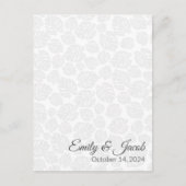 Classic bruiloft RSVP Briefkaart invoegen (Voorkant)