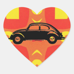 Classic Bug Heart Sticker