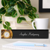 Classic Business Monogramme Nom Du Bureau Plaque E