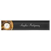 Classic Business Monogramme Nom Du Bureau Plaque E (Devant)