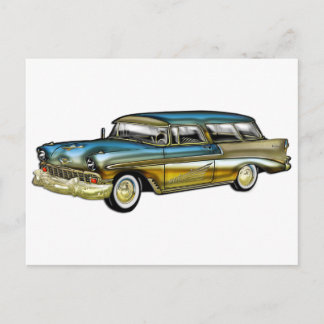 Classic Cadillac 2-deuropening, hard bovenaan Briefkaart