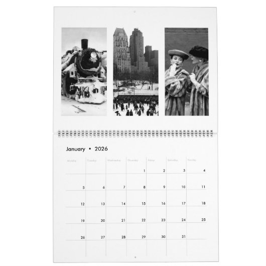Classic Calendrier des années 1950 2020 (Jan 2026)