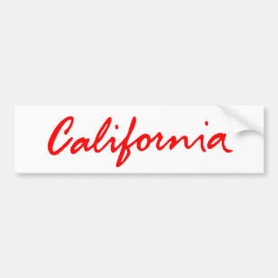 Classic California Script Logo Bumpersticker