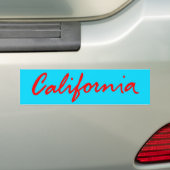 Classic California Script Logo Bumpersticker (Op auto)