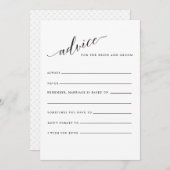 Classic Calligraphy Script Wedding Advieskaart (Voorkant / Achterkant)