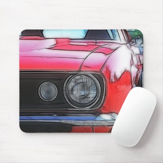 Classic camaro Headlight Mousepad Muismat (Met muis)